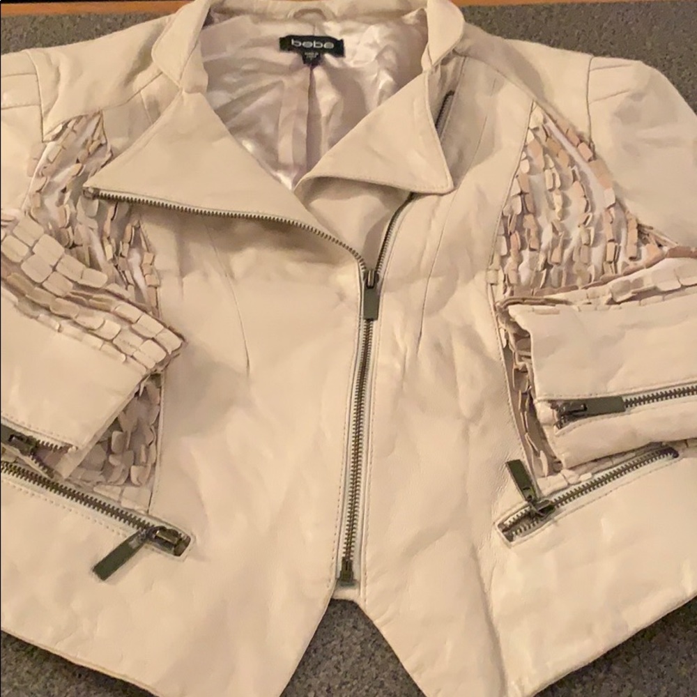 Genuine leather BEBE jacket